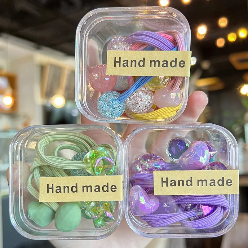 6 шт./лот корейские ювелирные изделия детские украшения для волос цветные круглые