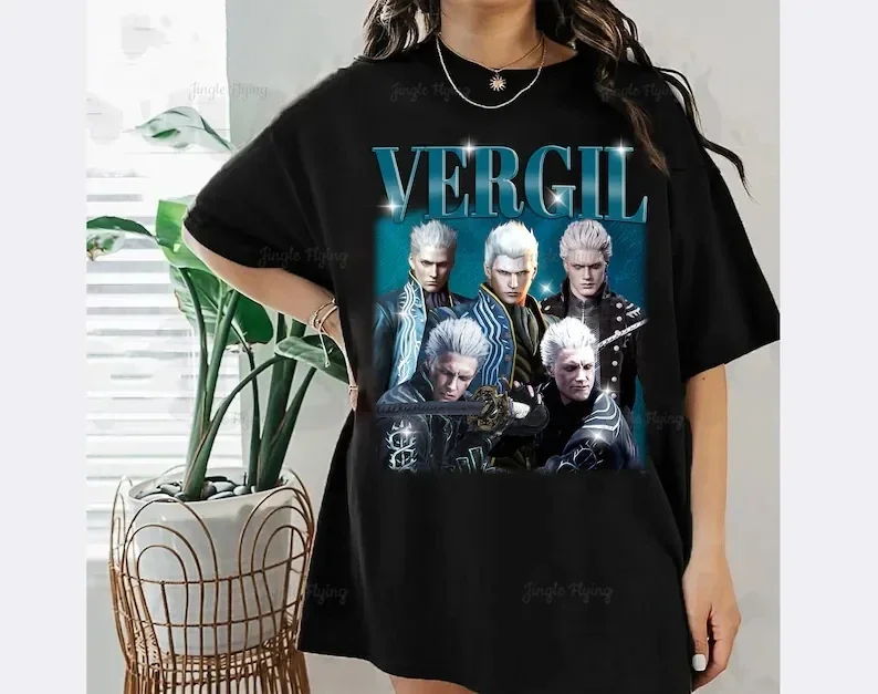 Винтажная Футболка вергил унисекс классический подарок на день рождения из