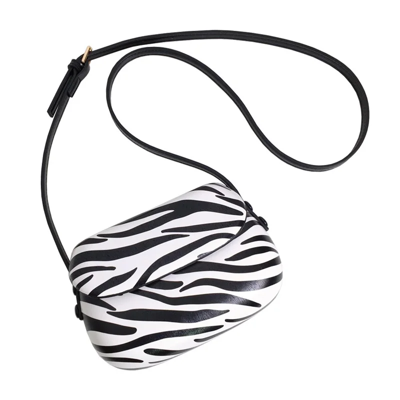 

Mini Horseshoe Saddle Bag Messenger Women's Wild Ins Mobile Phone Crossbody Exquisite Versatile Candy Colors Zebra