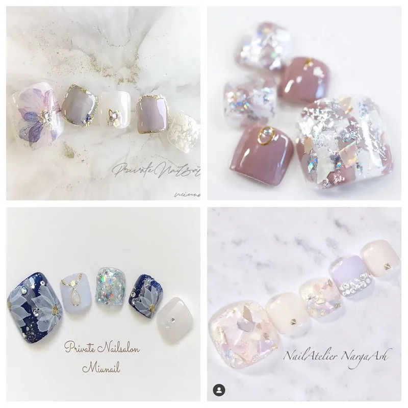 

JOEEE Toes Nail Stickers Nail Art Decorations Nail Accesoires Nail Polish Strips