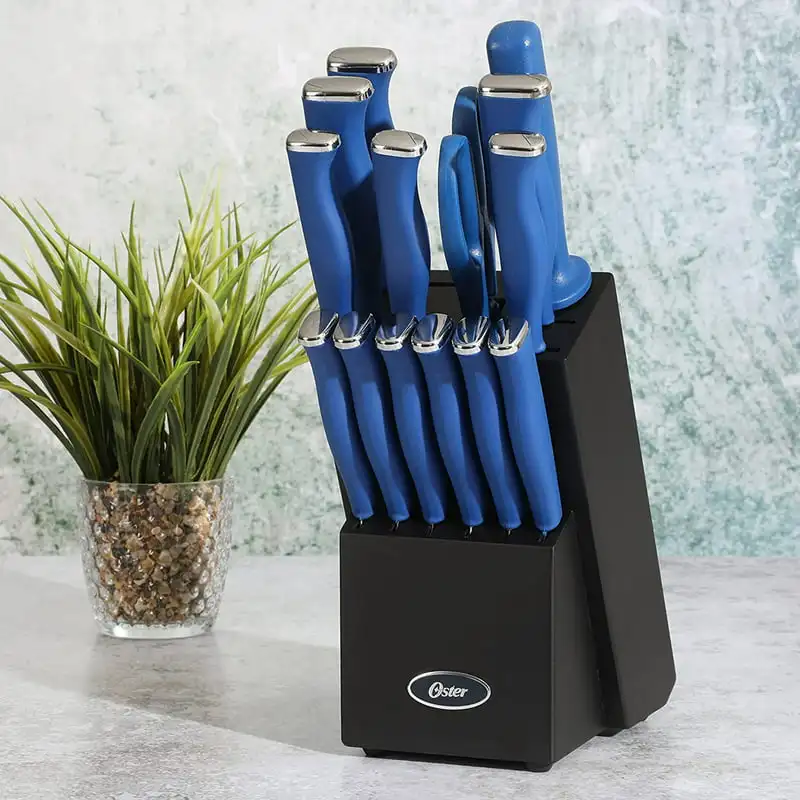 

Langmore 15 Piece Stainless Steel Blade Cutlery Set in Dark Blue Kitchen Accessories