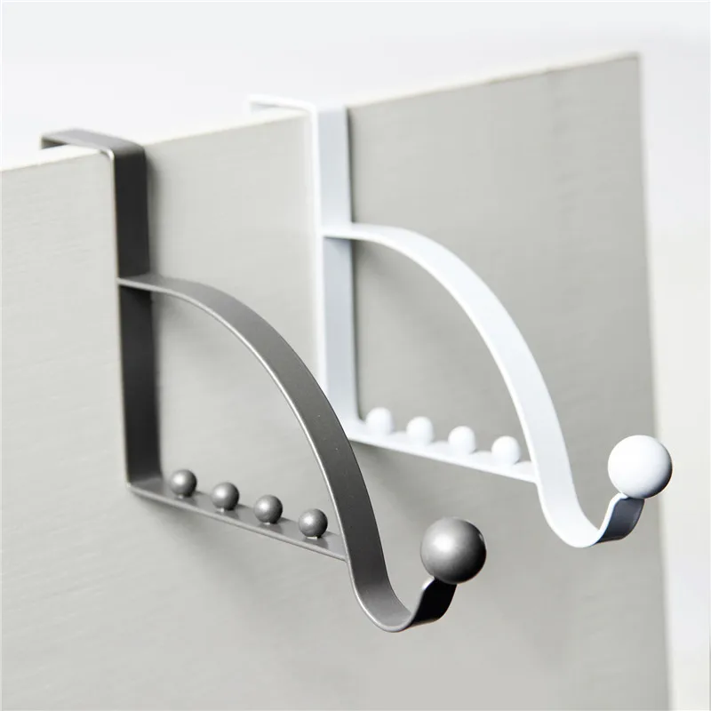 

Door Rear Hook Clothes Coat Hat Towel Hanger Door Back Wall Mounted Hooks Cabinet Wardrobe Metal Clothes Hat Home Storage