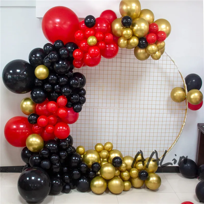 

Balloon Garland Arch Kit Black Red Balloon Girl or Boy Wedding Decoration Baby Shower Baloons for Birthday Party Supplies Ballon