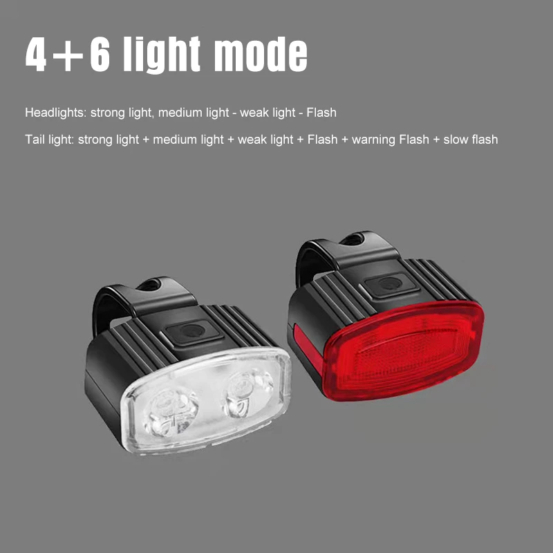 

Cycling MTB Road Bike Taillight Helmets LED Warning Light Walking Dog Bike Front Light Multiple Mode Waterproof USB Bike Light