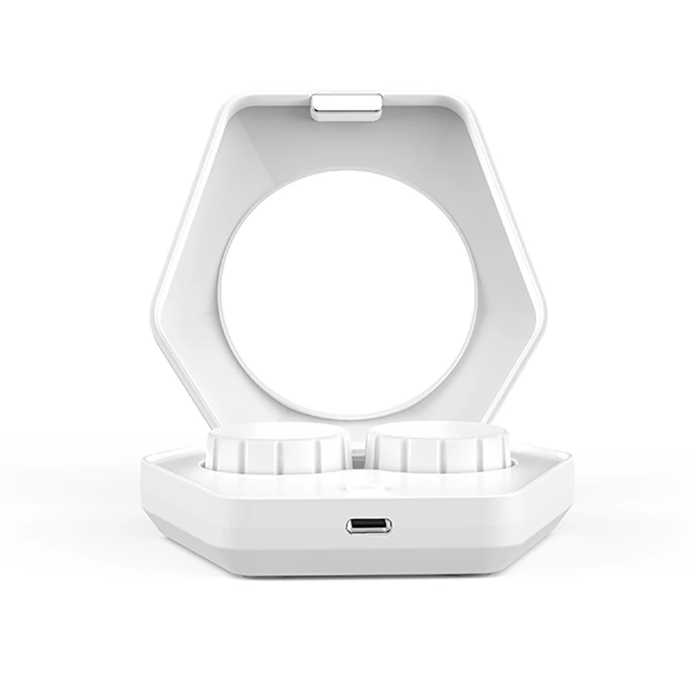 

Ultrasonic Cleaner Mini Automatic Ultrasonic Cleaner Washer Glasses Lenses Box Contact Lens Cleaning Machine White