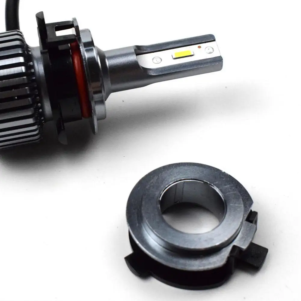 

2Pcs H7 LED Car Headlight Bulb Base Holder Adapter Socket Retainer For Kia Auto Headlamp Mount Stand