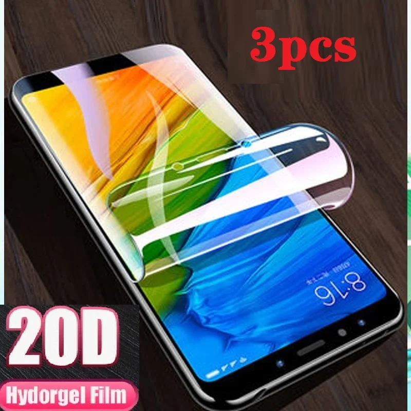 

3PCS Full Cover Hydrogel Film For Xiaomi Mi 6 6X A2 Lite Screen Protector Redmi 6A 7A S2 Note 7 6 Pro 5A 5 Plus Protective Film