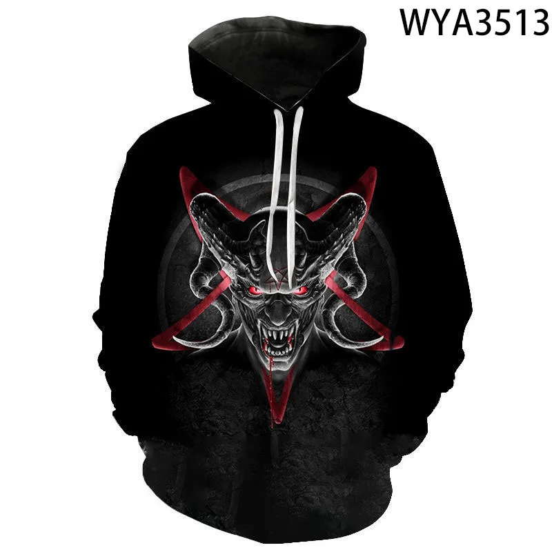 

New Fashion Horror Boy Girl Kids Long Sleeve Sweatshirts 3D Printed Hoodies Pullover Men Women Children Cool Streetwear Jacket