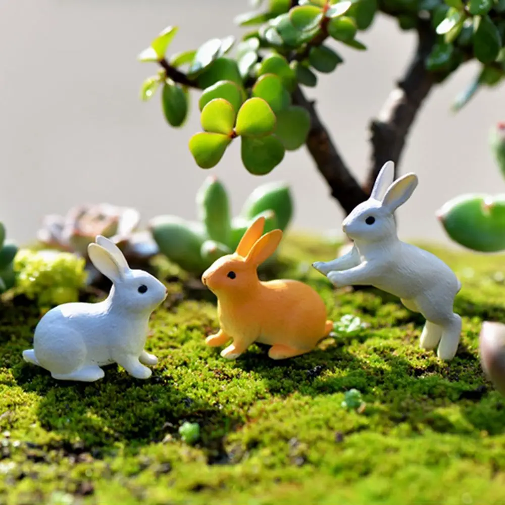 

Bonsai Cake Decoration Fairy for Flower Pot Ornaments Animal Micro Landscape Easter Rabbit Bunny Miniatures Decoration Crafts