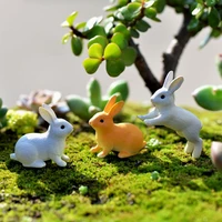 bonsai cake decoration fairy for flower pot ornaments animal micro landscape easter rabbit bunny miniatures decoration crafts