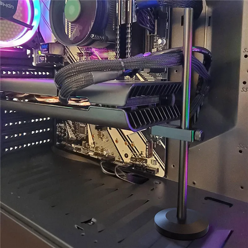 

Подставка для графического процессора из алюминиевого сплава, для настольного ПК, чехол для графического видео, регулируемый кронштейн 195 м...