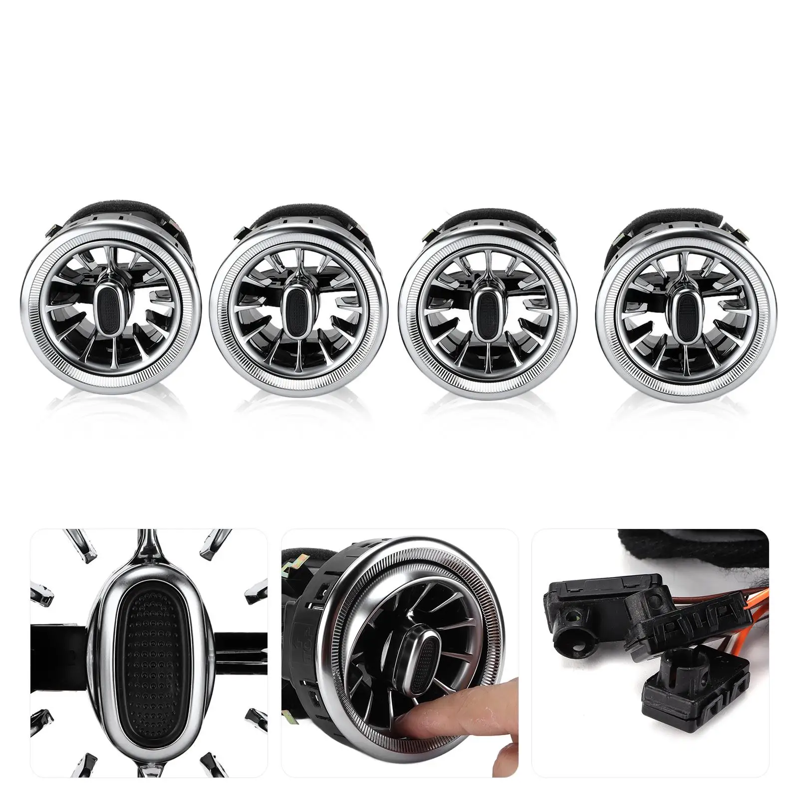 4 шт. 3-цветный передний светодиодный комплект освещения вентиляционного