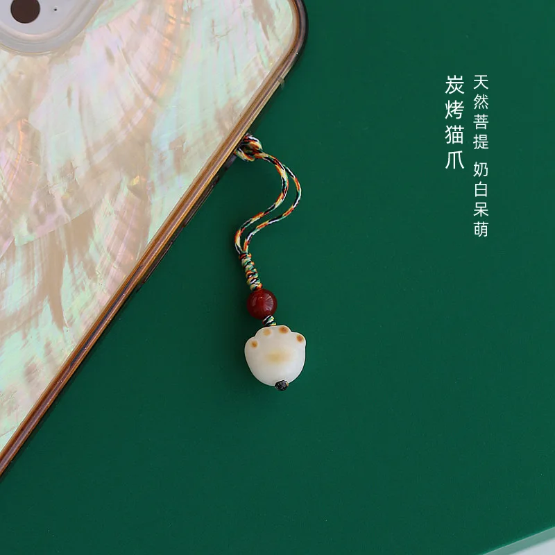 Угольная кошачья лапа автомобильный брелок для ключей подвеска в виде милого