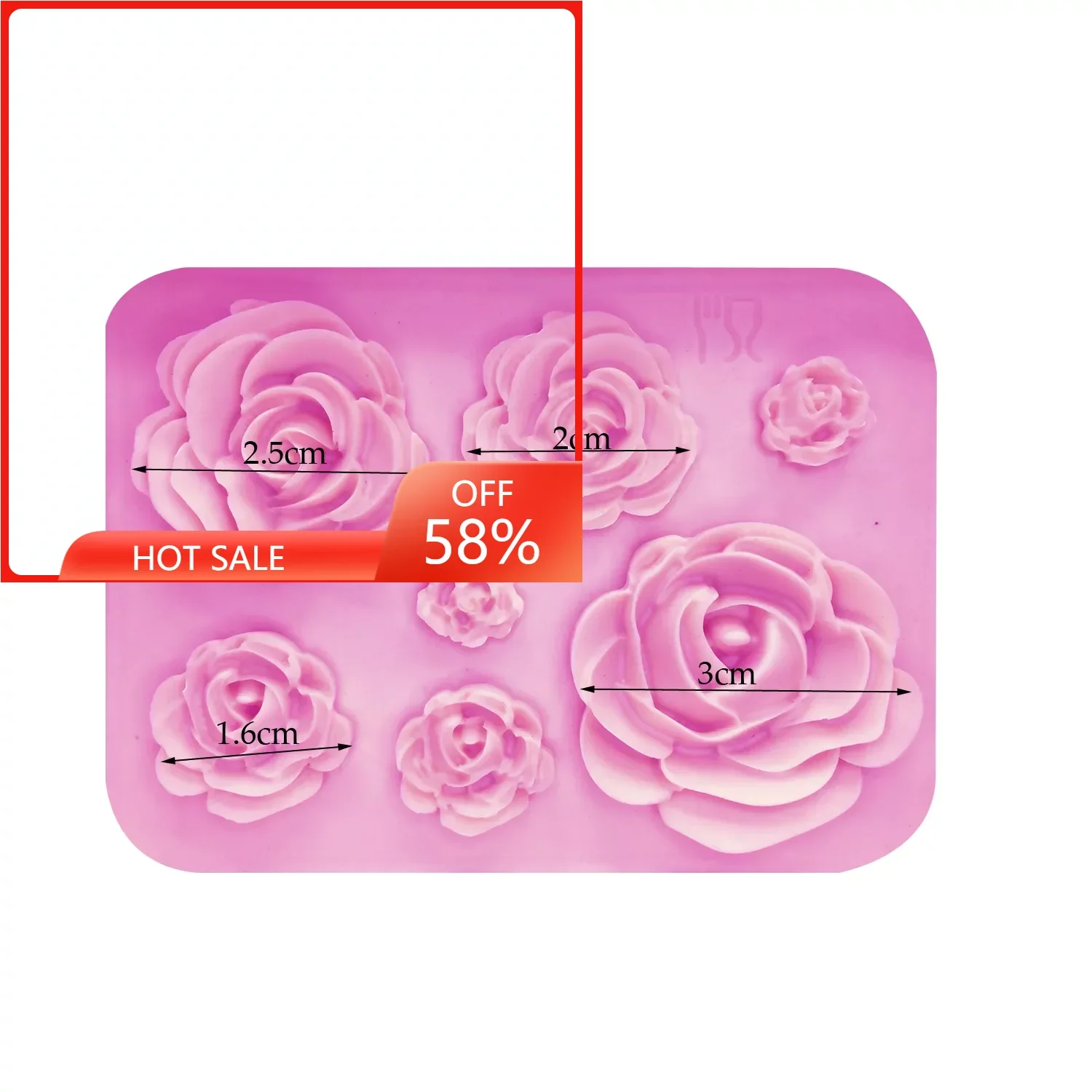 

Portable Kitchen Rose Flowers Mold Silicone Mold Cake Chocolate Mold Wedding Cake Decorating Tools Fondant Sugarcraft Cake Mold