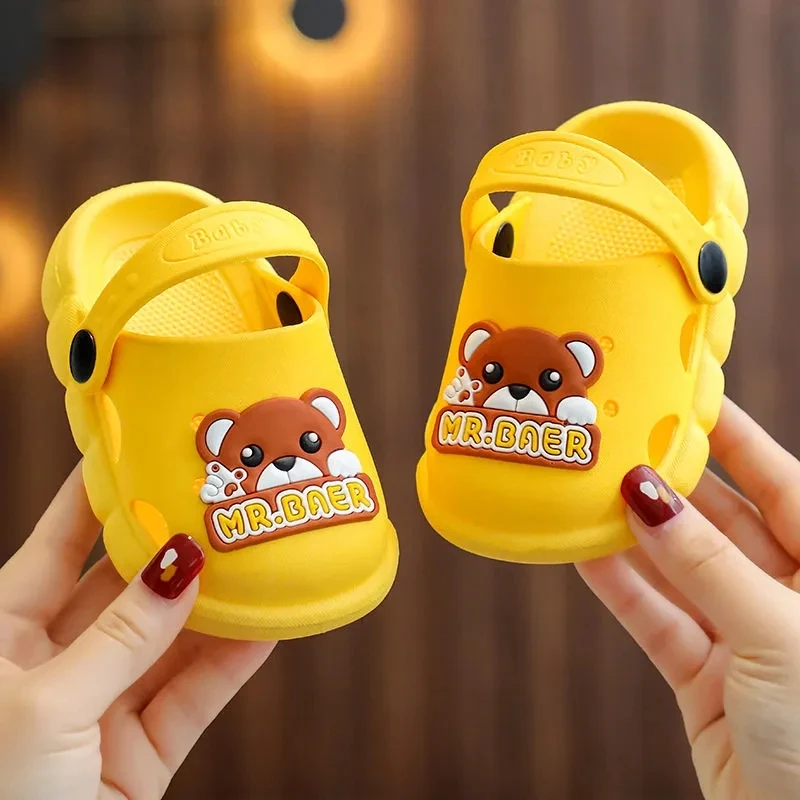 

Children's Slippers Breathable Babi Indoor Non-slip Boys And Girls Summer Home Flipfliops Cloud Sandals Babi Shoes