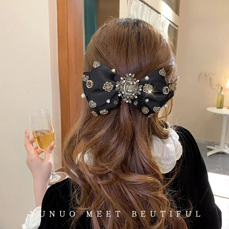 

Заколка для волос с большим бантом в стиле ретро