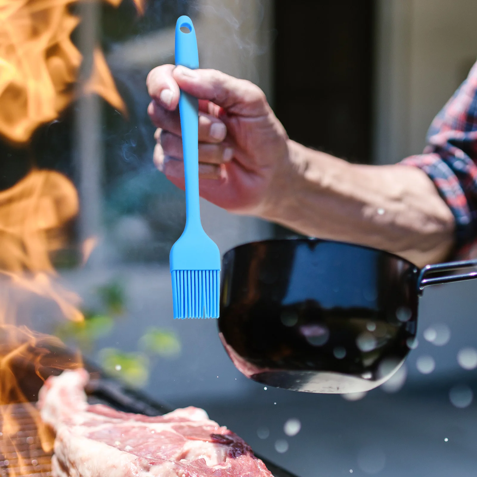 Щетка для барбекю формирователь гамбургеров гриль-пресс стейк из нержавеющей
