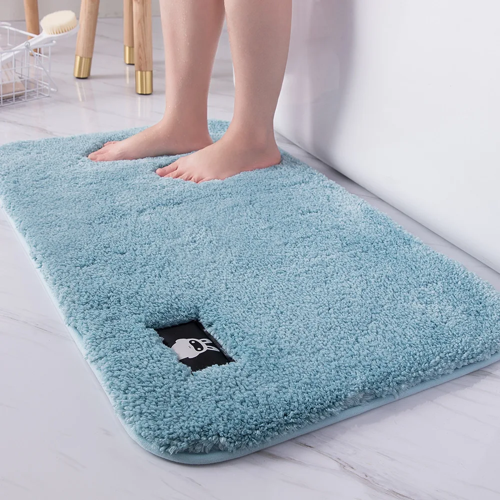

High-hair bathroom toilet door absorbent floor mat carpet bedroom non-slip foot pad bath rug bathroom mat kitchen mat