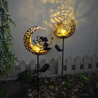garden solar light landscape led yard stake lamp fairy statues path lawn outdoor courtyard light decoration