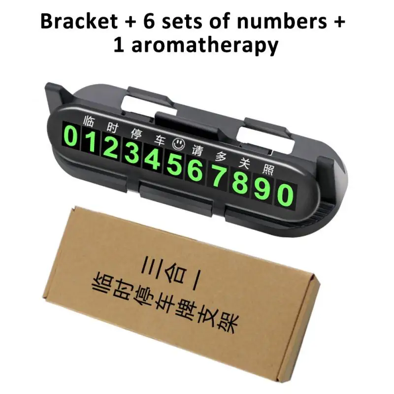 

Universal Car Phone Number Card Car Park Stop Temporary Parking License Plate Move The Car Number Plate Car Aromatherapy