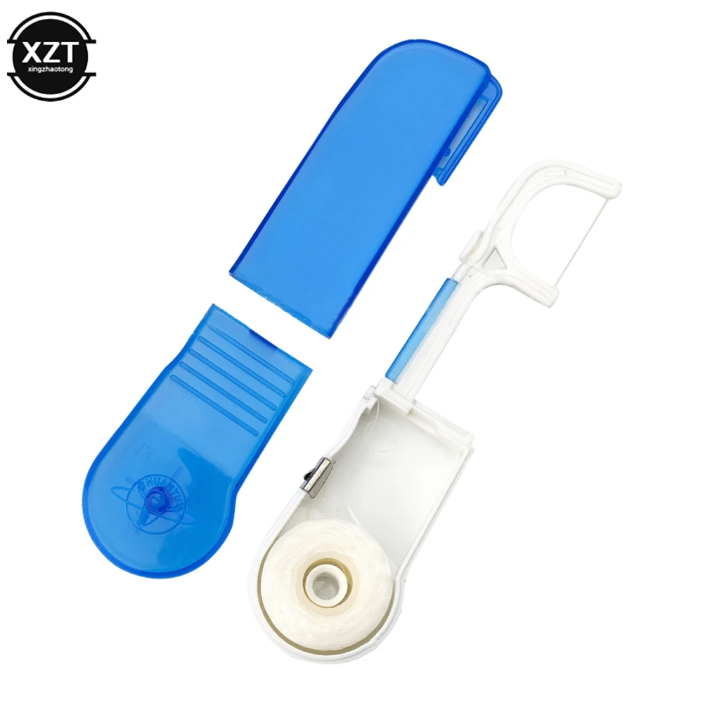 

1PC Replaceable Dental Floss Rack Dental Flosser Flat Wire Oral Pick Dental Floss Replacement Holder With 30 Meters Dental Floss