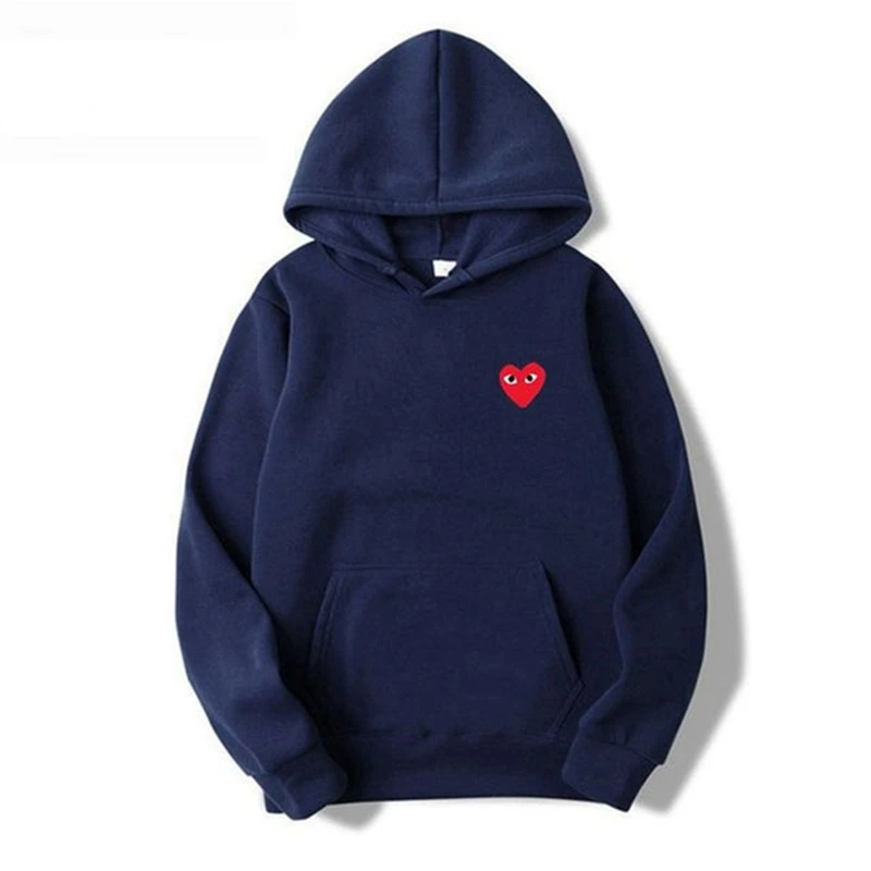 

2022 Men's and women's hoodies Cotton Heart-eye Printed Zipper Pocket Wool Thick Lovers Fall/winter casual hoodies