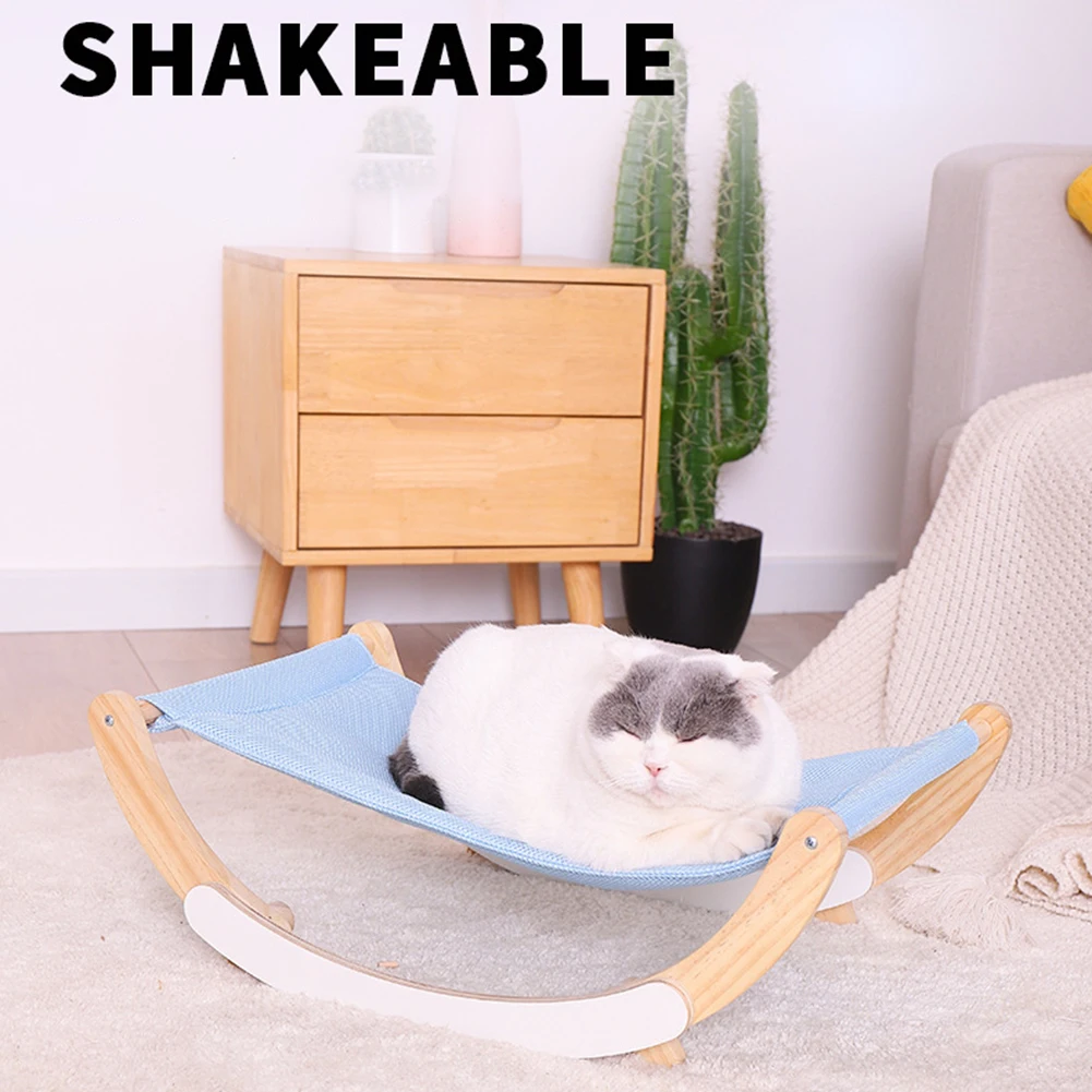 

Pet Hammock Supplies Cat Mat Sleeping House Breathable Removable Washable Replaceable Pet Rocking Chair Dog Sofa Cat Bed