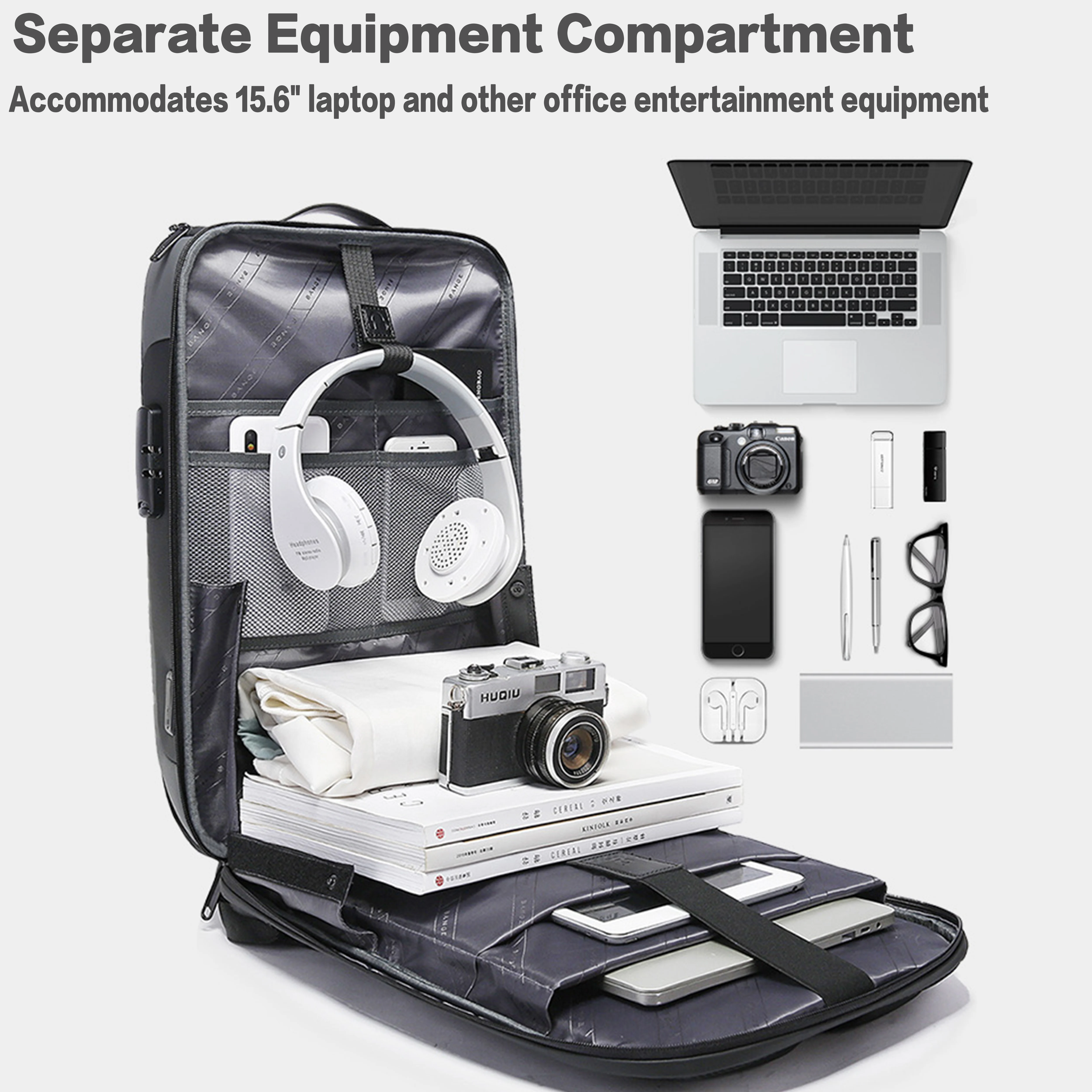 Рюкзак с защитой от кражи для мужчин сумка ноутбука 16 дюймов водонепроницаемая