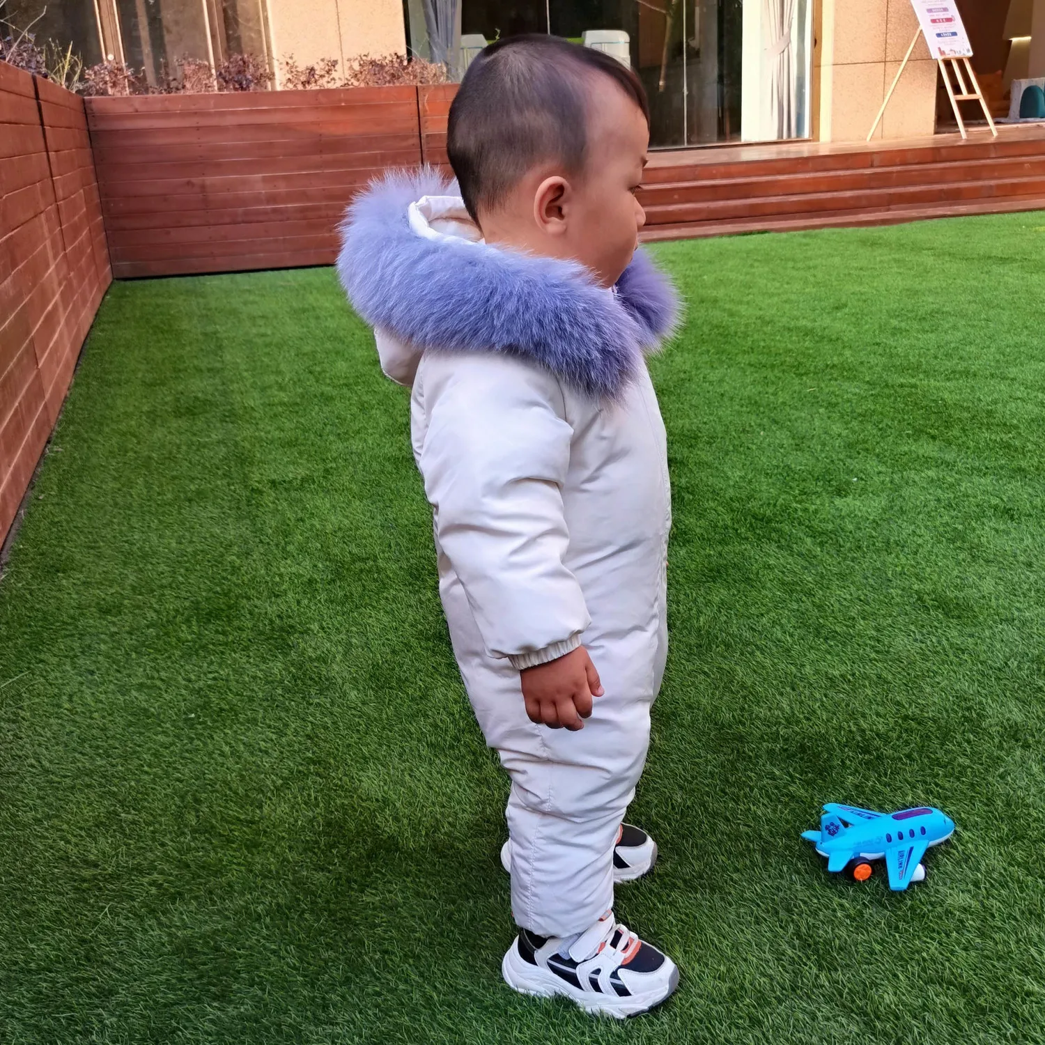 2022 Winter Clothes Baby Snowsuit Infant Baby Girls and Boys Snowsuit Romper Hooded Warm Outerwear Jacket Jumpsuit Coat B10