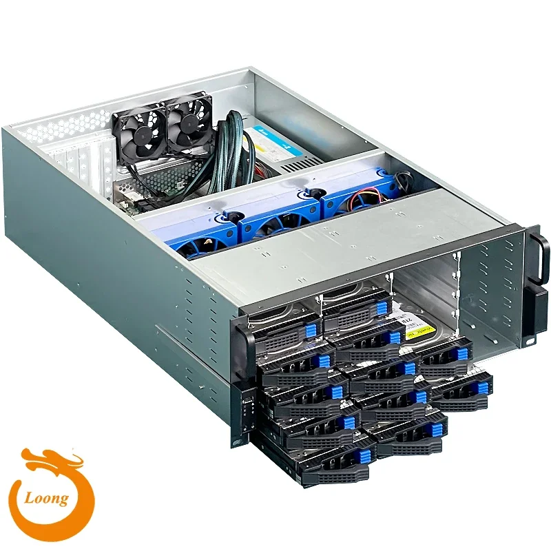 ZhenLoong 4U JBOD 12G Sff8644 24-гранный жесткий диск док-корпус с внешним расширением
