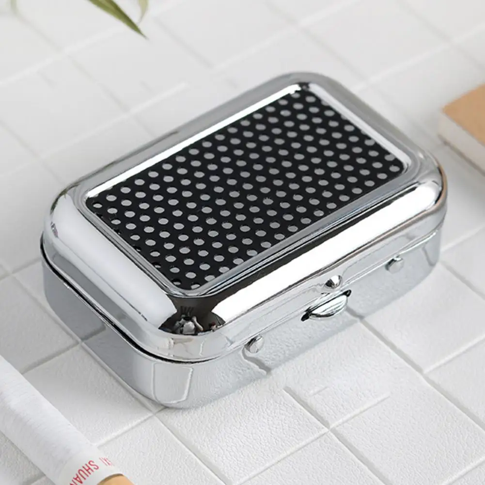

Ashtray with Lockable Lid Lightweight Easy to Clean Pocket Mini Smoke Holder Cigarette Ash Box for Home