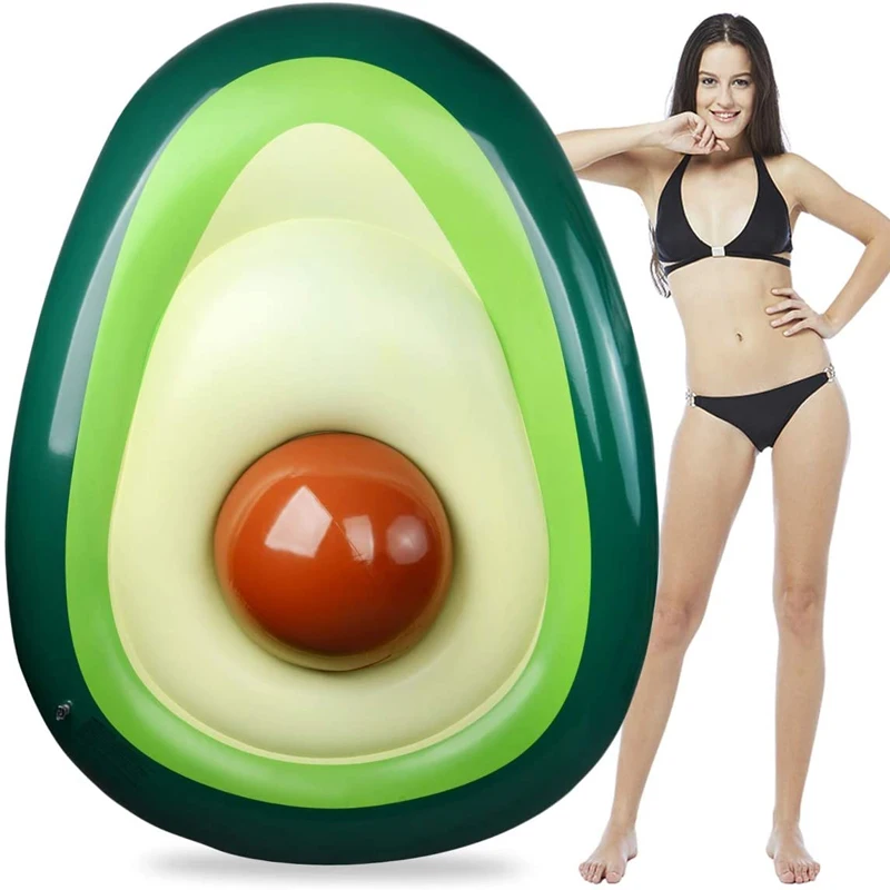 

Inflatable Avocado Pool Float with Ball Fun Pool Floats Floaties Summer Swimming Pool Raft Lounge Beach Floaty Party Toys for Ki