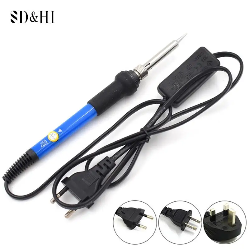 

220V/60W Electric Soldering Iron Set Temperature-adjustable Soldering Iron With Switch Indicator Light