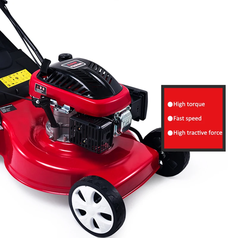 Газонокосилка бензиновая травокосилка мощная газонокосилка самоходная садовая