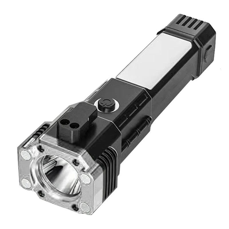 

Car Safety Hammer Window Breaker Cutter Car Escape Tool Mobile Power LED Flashlight Outdoor Alarm Rescue
