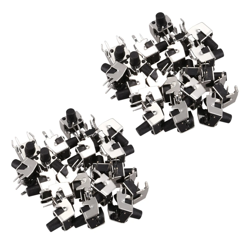 

40 Pcs Momentary Right Angle Tactile Tact Push Button Switch 6 X 6Mm X 8Mm