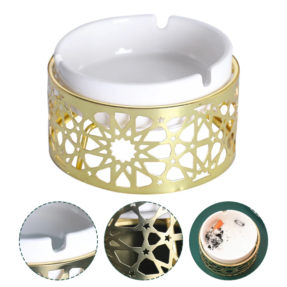 

Ashtray Ceramic Ashtray Desktop Ashtray Elevated Ceramic Ashtray Tabletop Holder for Father Desktop Tea Table