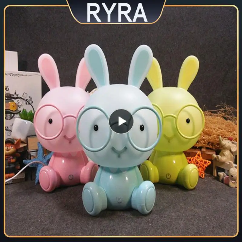 

Eye Protection Desk Lamp Christmas Gifts Durable And Safe Desk Lamp Children Kids Room Ornaments Cute Rabbit Animal Usb Classic