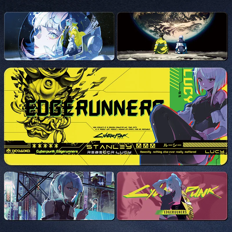 

Cyberpunk Hot Competitive Games Mousepad Large Gaming Mouse Pad Gamer Laptop Computer PC Accessories Game Mousemat Esports Gifts
