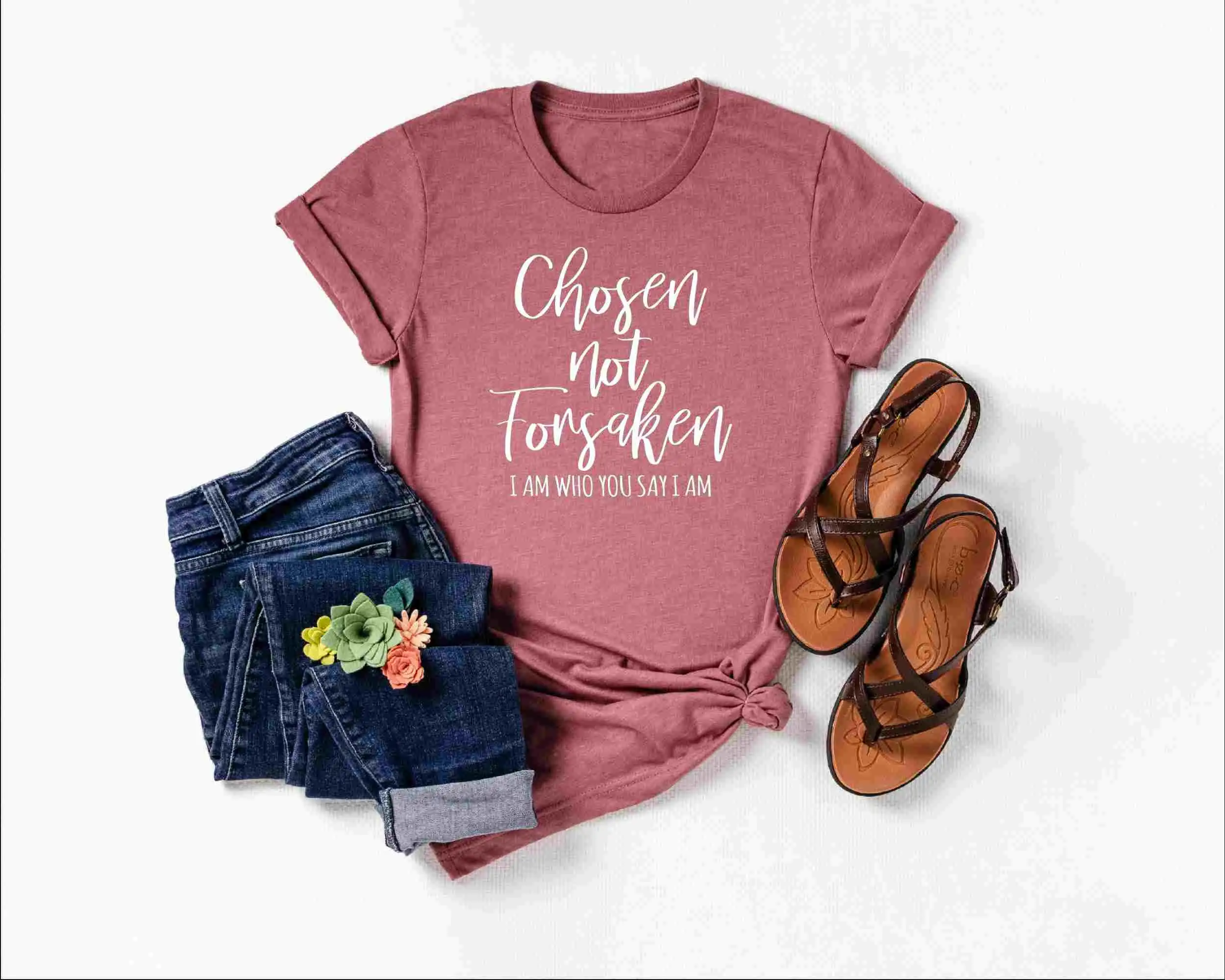 Выбранная рубашка Не сумасшедший Christian Apparel T Faith Религиозная одежда Иисус Грейс