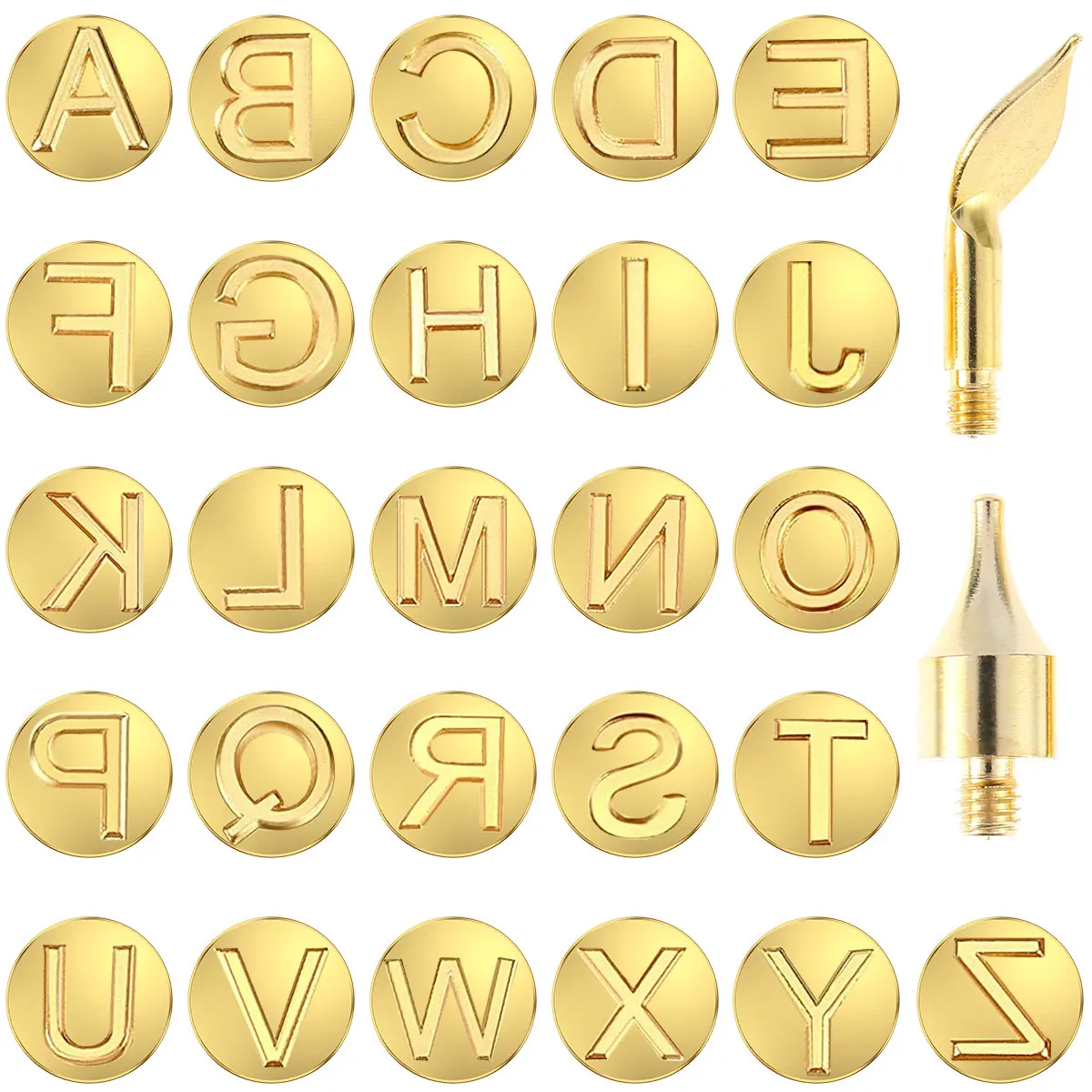 

Wood Burning Kit 26 English Letters Carving Pyrography Pen Kit Flipping Word Embossing Pyrography Tool Craft Set