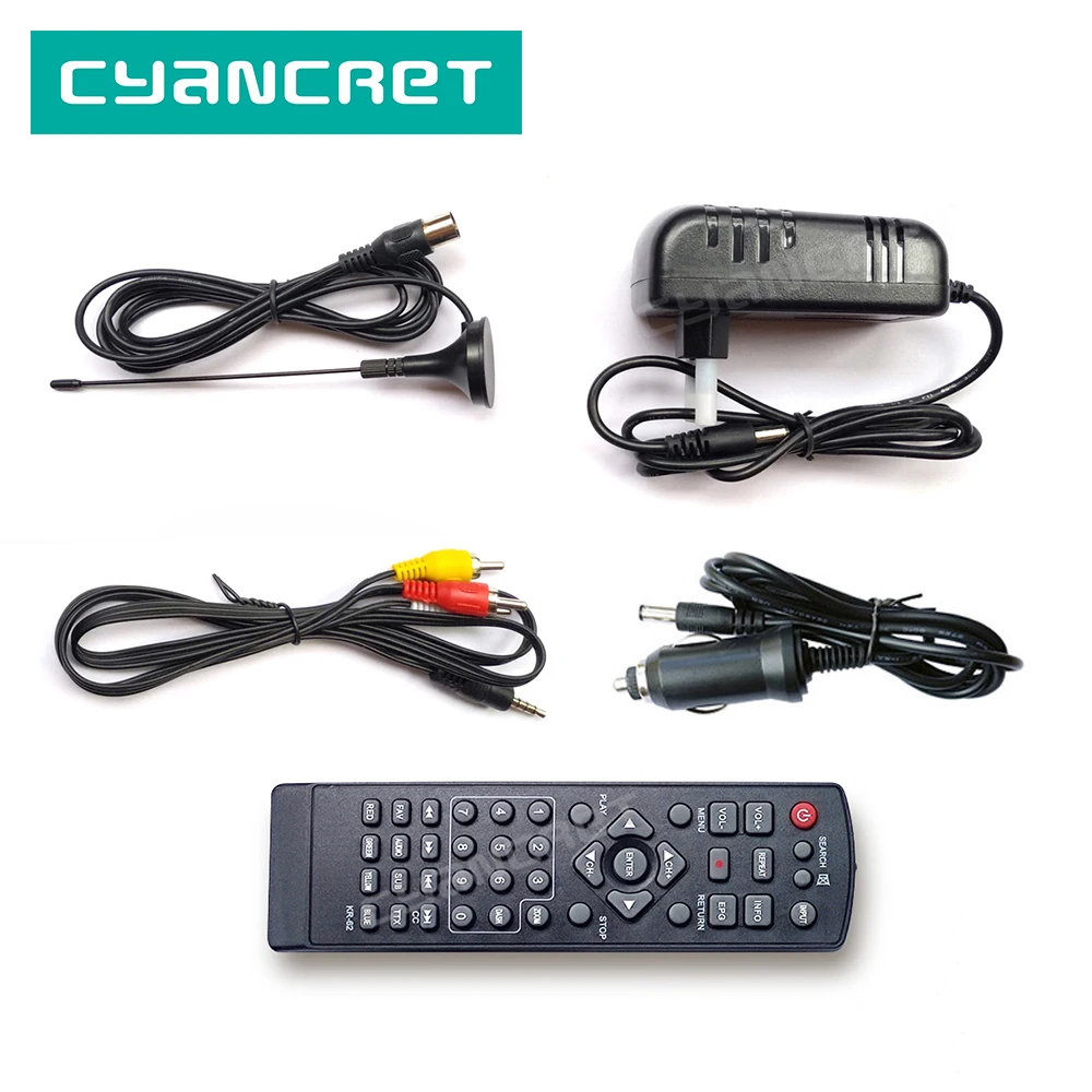 Портативный телевизор LEADSTAR D14 14 дюймов без аккумулятора цифровой и аналоговый