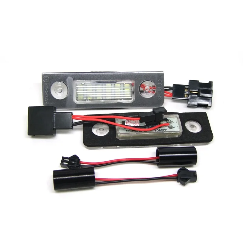 

Pair of Car LED Number License Plate Light License Plate Lamp For Skoda Octavia ll Facelift 2009 2010 2011 2012