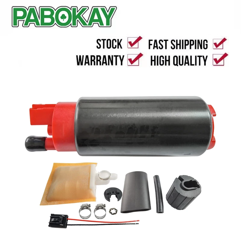 

New 340LPH High Performance Fuel Pump & Install Kit GSS342 Update For Honda Dodge Accord Elantra Tracker Ford Ranger F-150