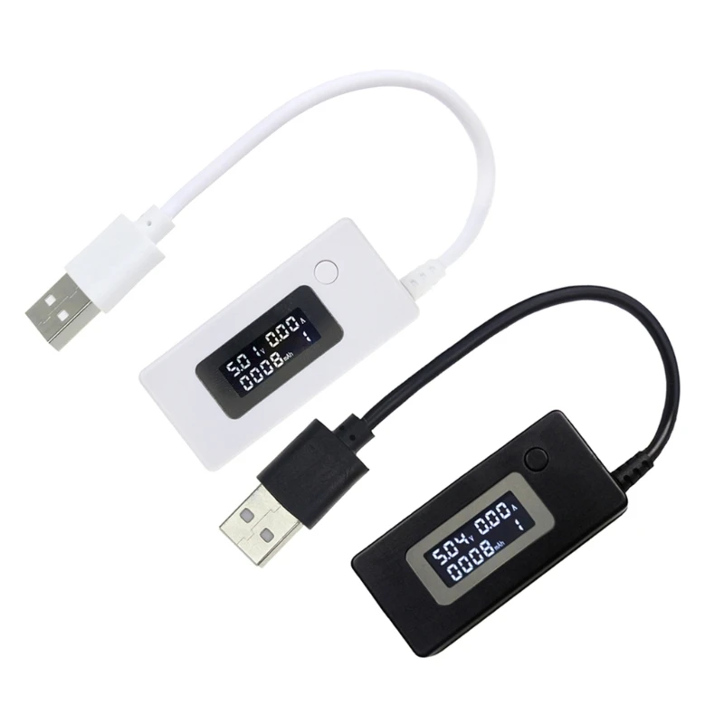

N0HB LCD USB Mini Voltage- Current Monitor Tester USB Volatage Amps Power Meter Multimeter Voltmeter Ammeter Portable