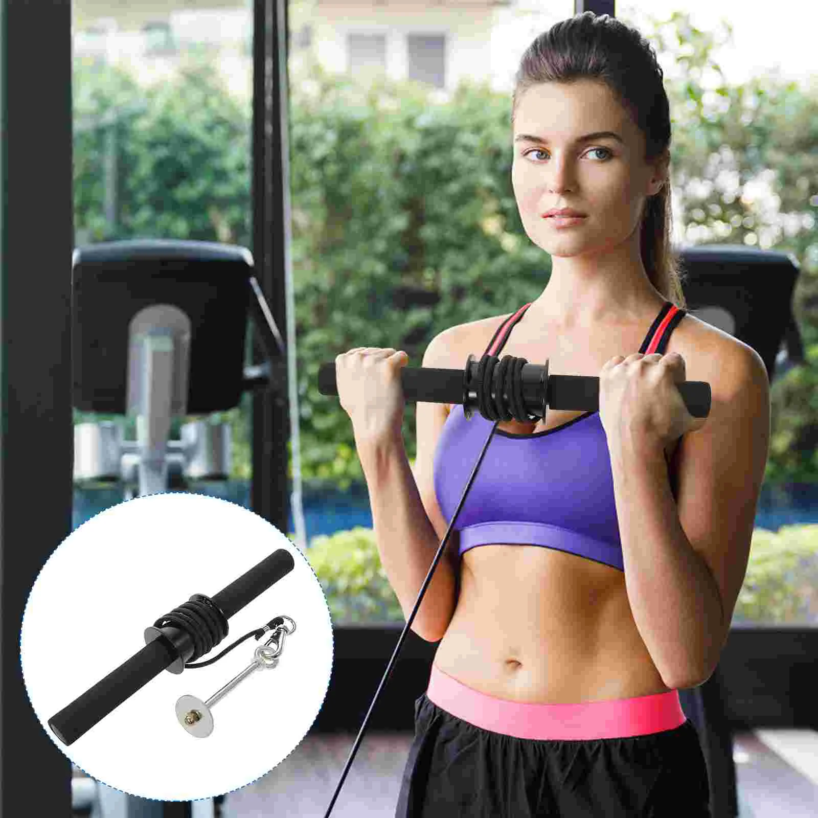 

Forearm Wrist Roller Training Armequipment Strength Trainer Strengthener Exerciser Gym Tool Home Fitness Bar System Household
