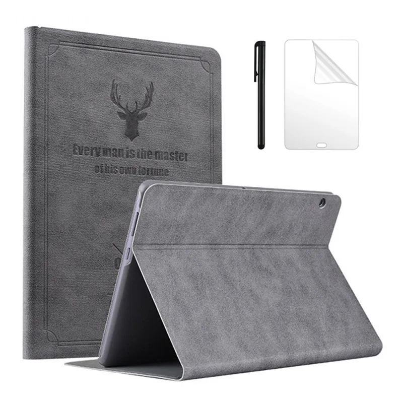 

Для мобильного телефона Huawei MediaPad T5, 10 дюймов, женская модель, 10,1 дюймов, защитный чехол для планшетного ПК, чехол-подставка с оленем + флип