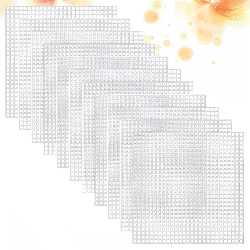 

Mesh Canvas Sheets- Cross Stitch Mesh for Embroidery, Knit and Crochet Projects 30