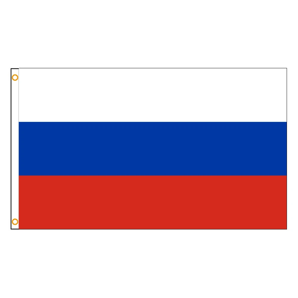 Фото 3x5 футов Флаг России Яркий цвет и устойчивый к выцветанию Холст Национальные флаги Российской Федерации Полиэстер с латунными втулками 3 X 5 футов №4