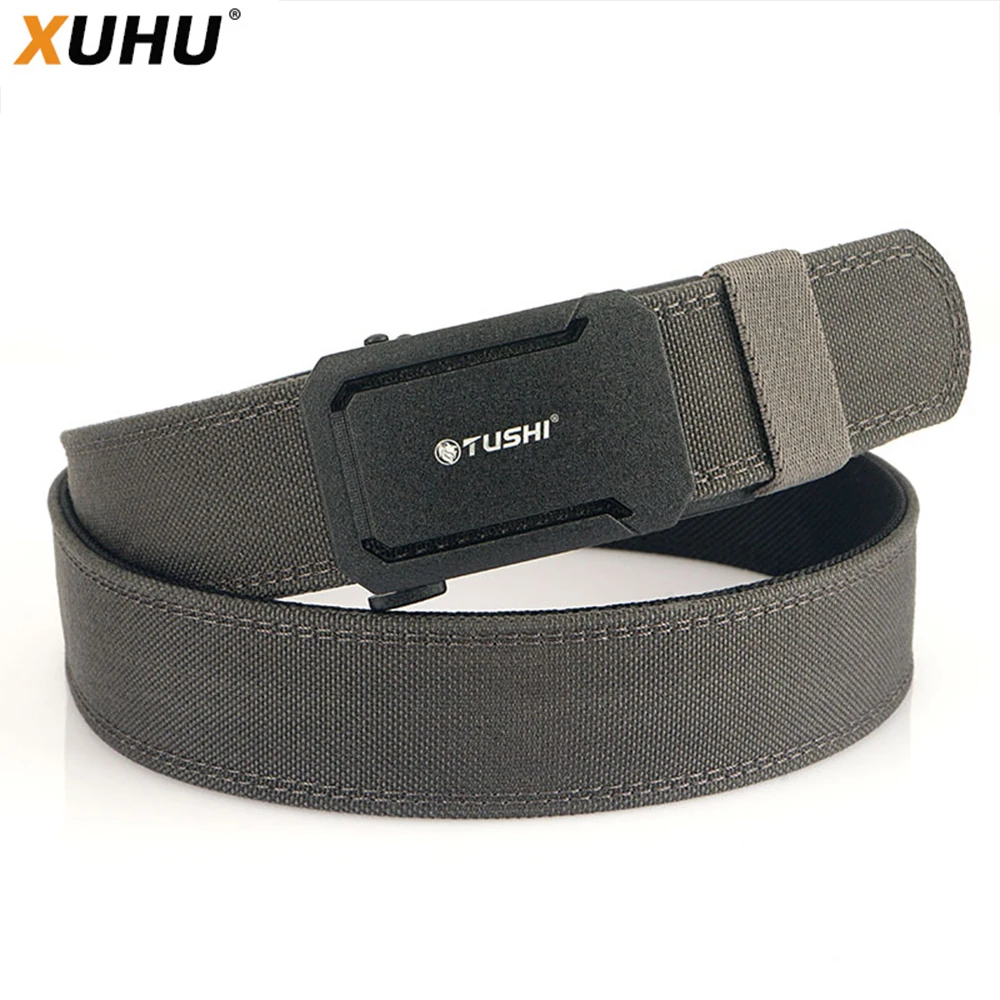 XUHU Army Tactical Belt Quick Release Military Airsoft Training Molle Belt Outdoor Shooting Hiking Hunting Sports Belt